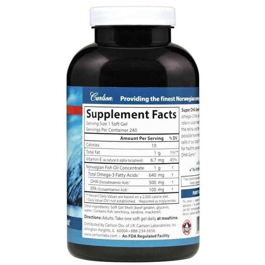 Super DHA Gems 500 Mg, CL